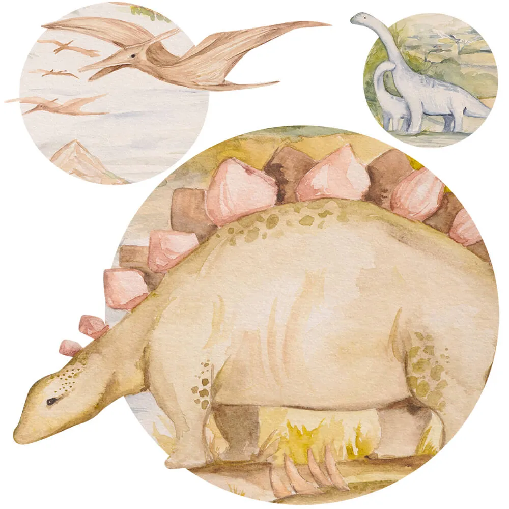 Wall Art – Wallpaper Dino Story round 3D Model Wall Art – Wallpaper Dino Story round 3D Model