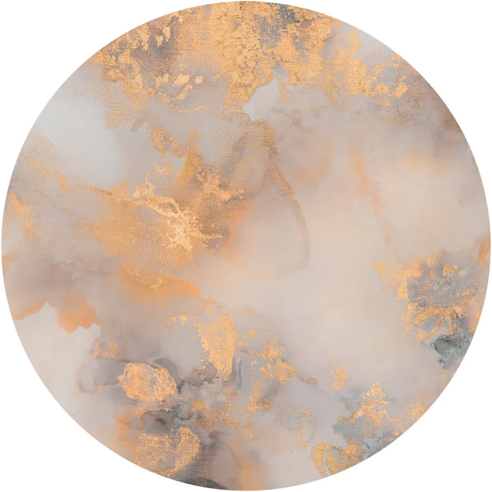 Wall Art – Wallpaper Dolce Vita Grey&Gold round 3D Model Wall Art – Wallpaper Dolce Vita Grey&Gold round 3D Model