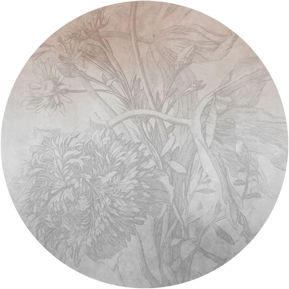 Wall Art – Wallpaper Grey Ombre Flower round 3D Model Wall Art – Wallpaper Grey Ombre Flower round 3D Model