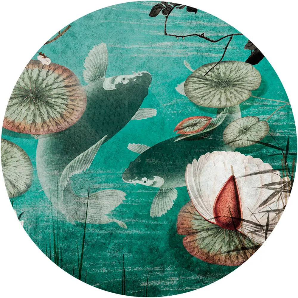 Wall Art – Wallpaper Hanami round 3D Model Wall Art – Wallpaper Hanami round 3D Model