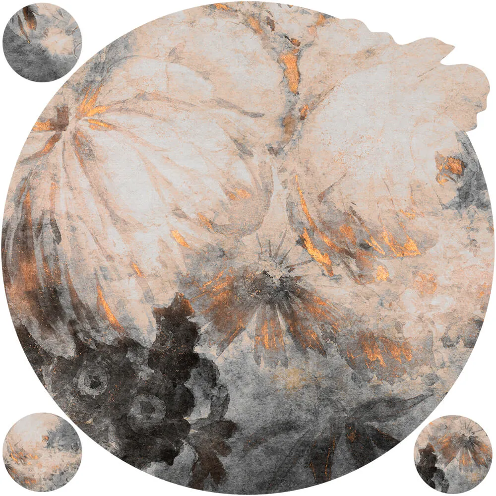 Wall Art – Wallpaper Harmony Ash round 3D Model Wall Art – Wallpaper Harmony Ash round 3D Model