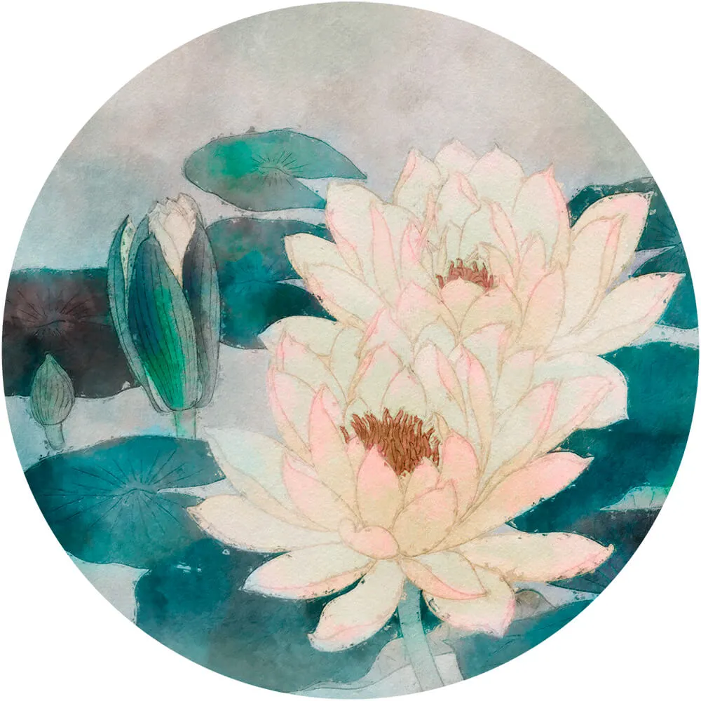 Wall Art – Wallpaper Ophelia round 3D Model