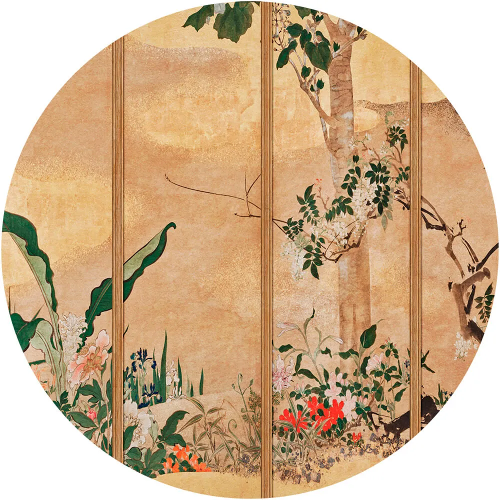 Wall Art – Wallpaper Phoenix round 3D Model