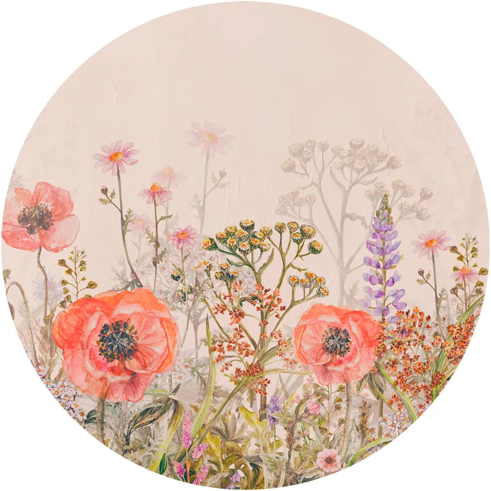 Wall Art – Wallpaper Primavera round 3D Model