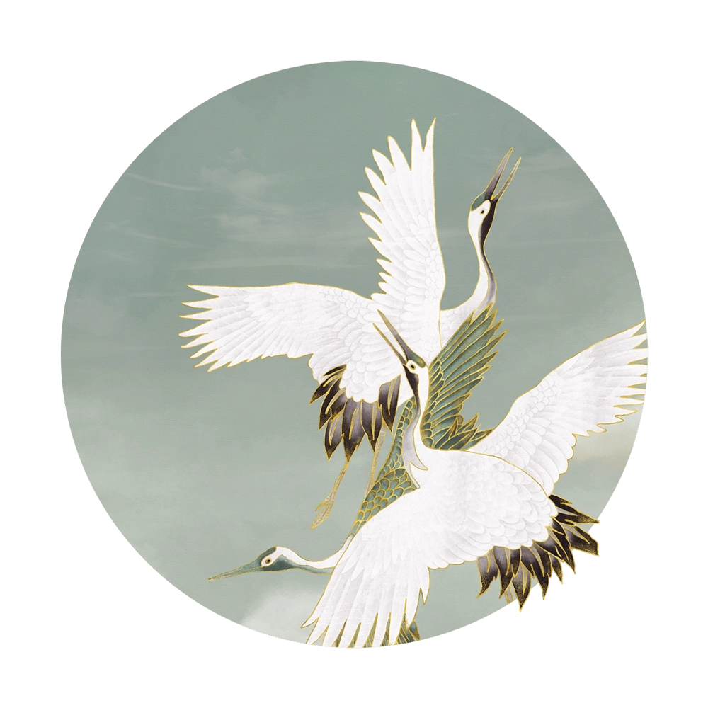 Wall Art – Wallpaper Sage Tsuru round 3D Model