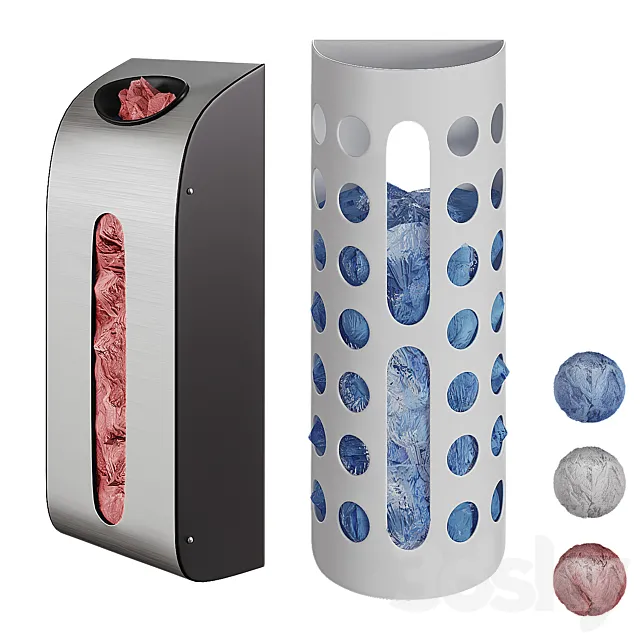 Wall box for shoe covers 3D Model