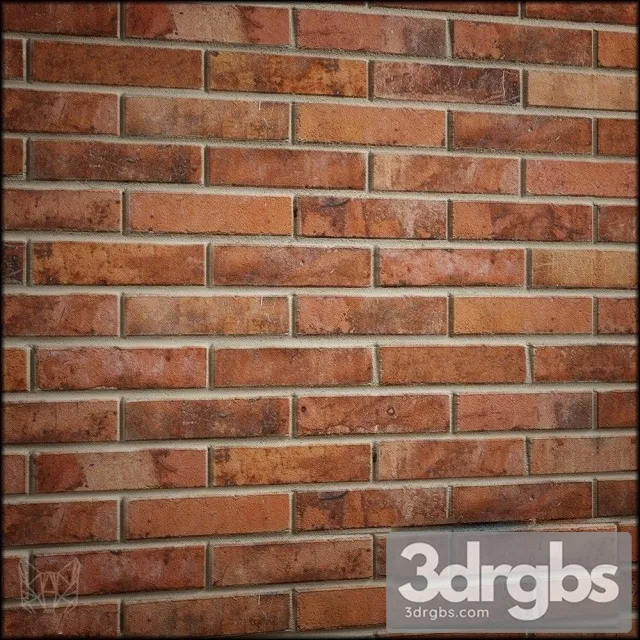 Wall Brick Material 3D Model Download