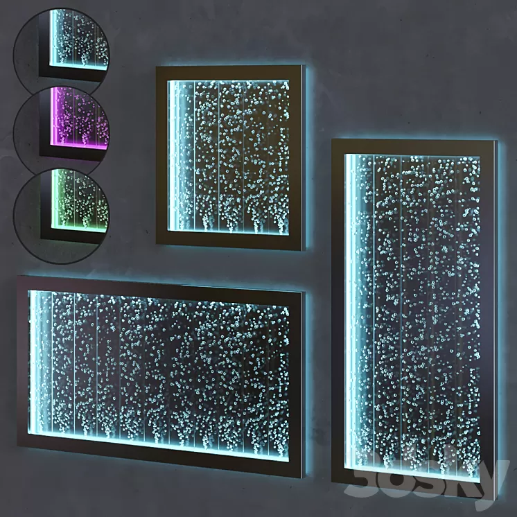 Wall Bubble Panels 3D Model Wall Bubble Panels 3D Model