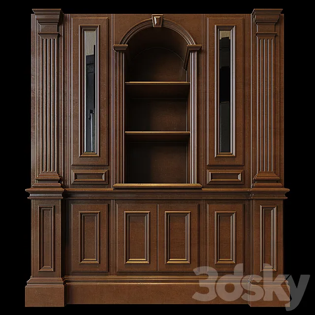 Wall cabinet Clive Christian 3D Model