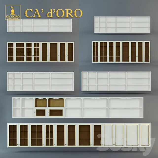 Wall cabinets Fortuna CA ‘d’Oro 3D Model