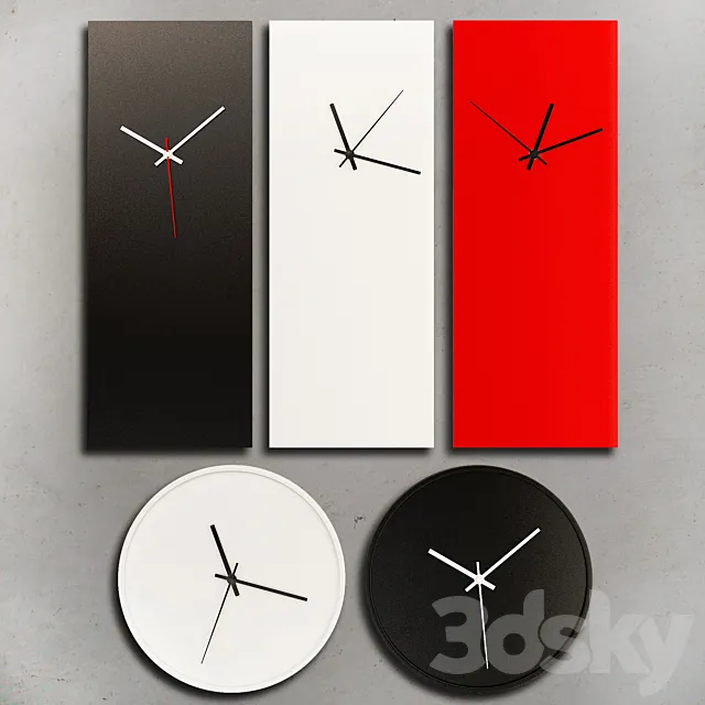 Wall clock 20 3D Model Wall clock 20 3D Model