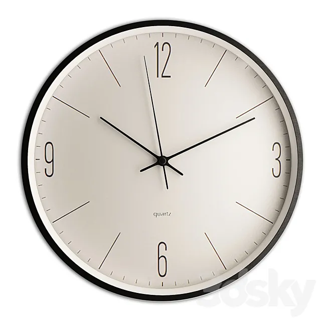Wall clock 22 3D Model Wall clock 22 3D Model