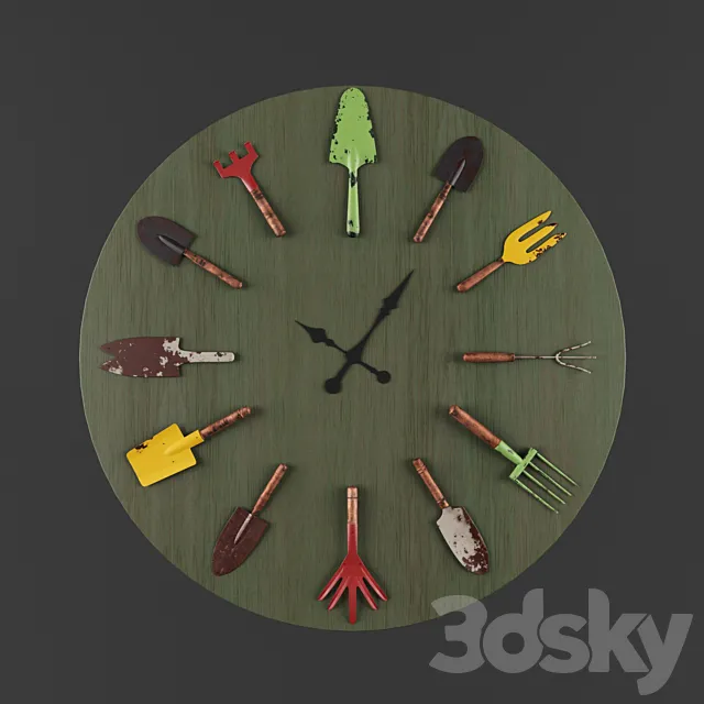 wall clock 3D Model wall clock 3D Model
