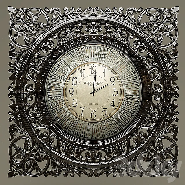Wall clock 3DModel Wall clock 3DModel