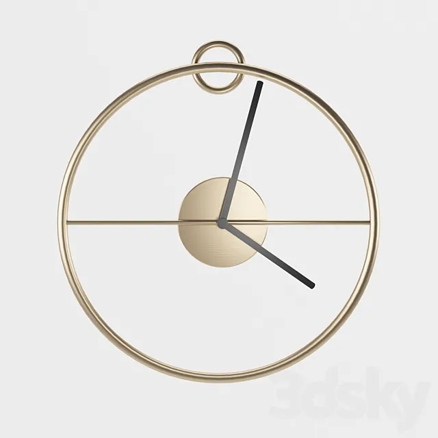 Wall Clock BLOOMINGVILLE 3D Model Wall Clock BLOOMINGVILLE 3D Model