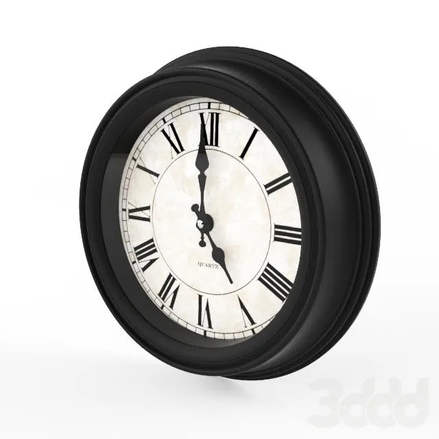 Wall Clock Ex. China 3D Model Wall Clock Ex. China 3D Model