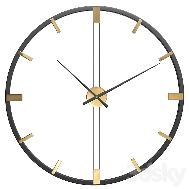 Wall Clock Felicie 3D Model Free Download