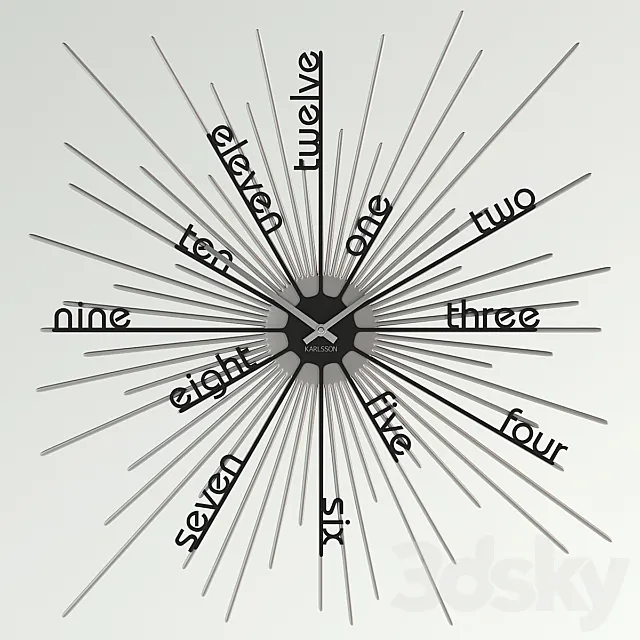 Wall clock KARLSSON 3DModel Wall clock KARLSSON 3DModel