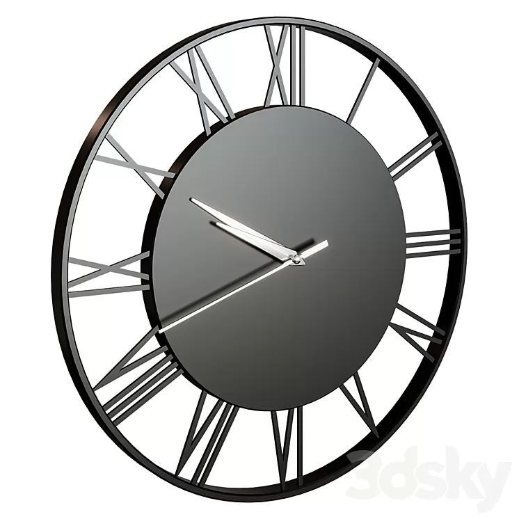 Wall Clock Manigault Clock 3D Model Free Download