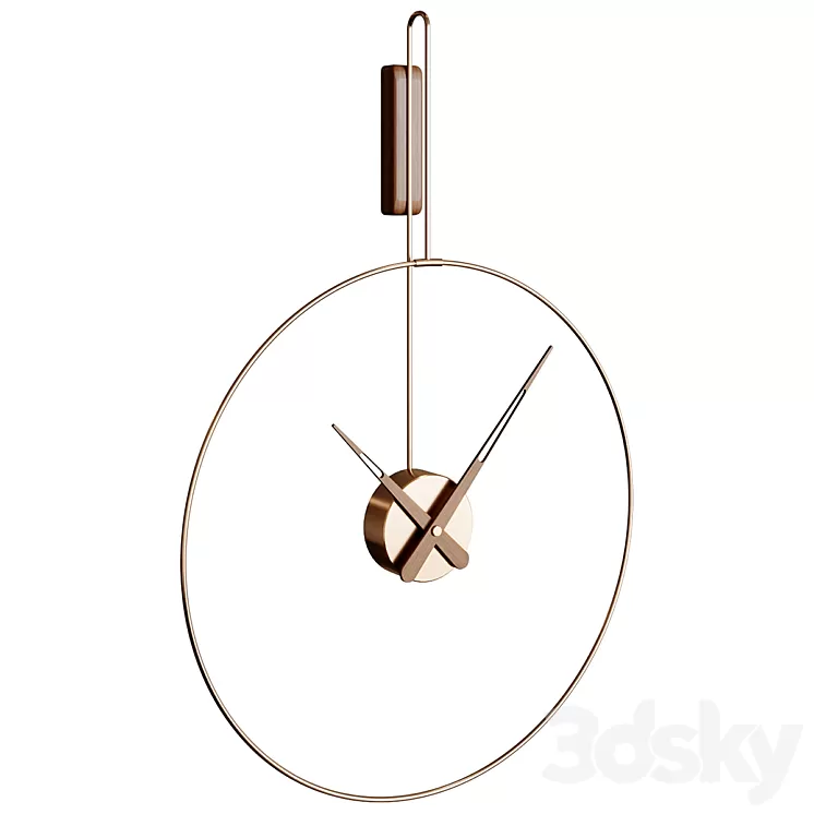 Wall Clock MICRO DARO Clock 3D Model Free Download