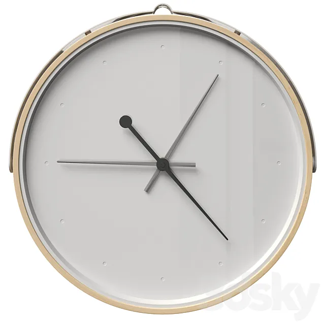 Wall clock Rotblota Rotblot Ikea 3D Model Wall clock Rotblota Rotblot Ikea 3D Model