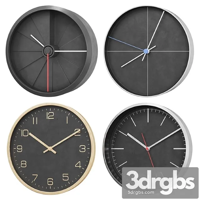 Wall Clock V1 3D Model Download