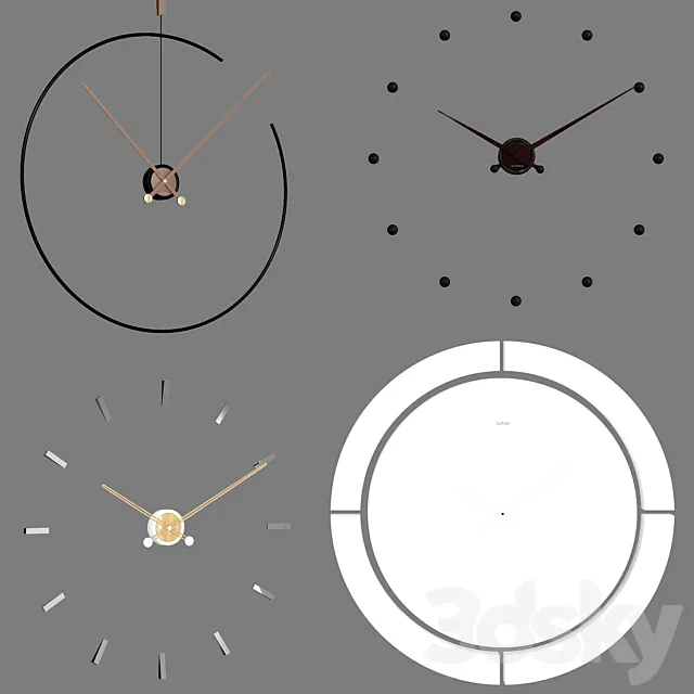 WALL CLOCKS 3D Model WALL CLOCKS 3D Model