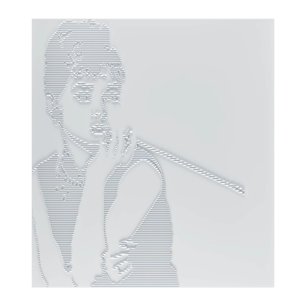 Wall deco – AUDREY HEPBURN B-32 3D Model