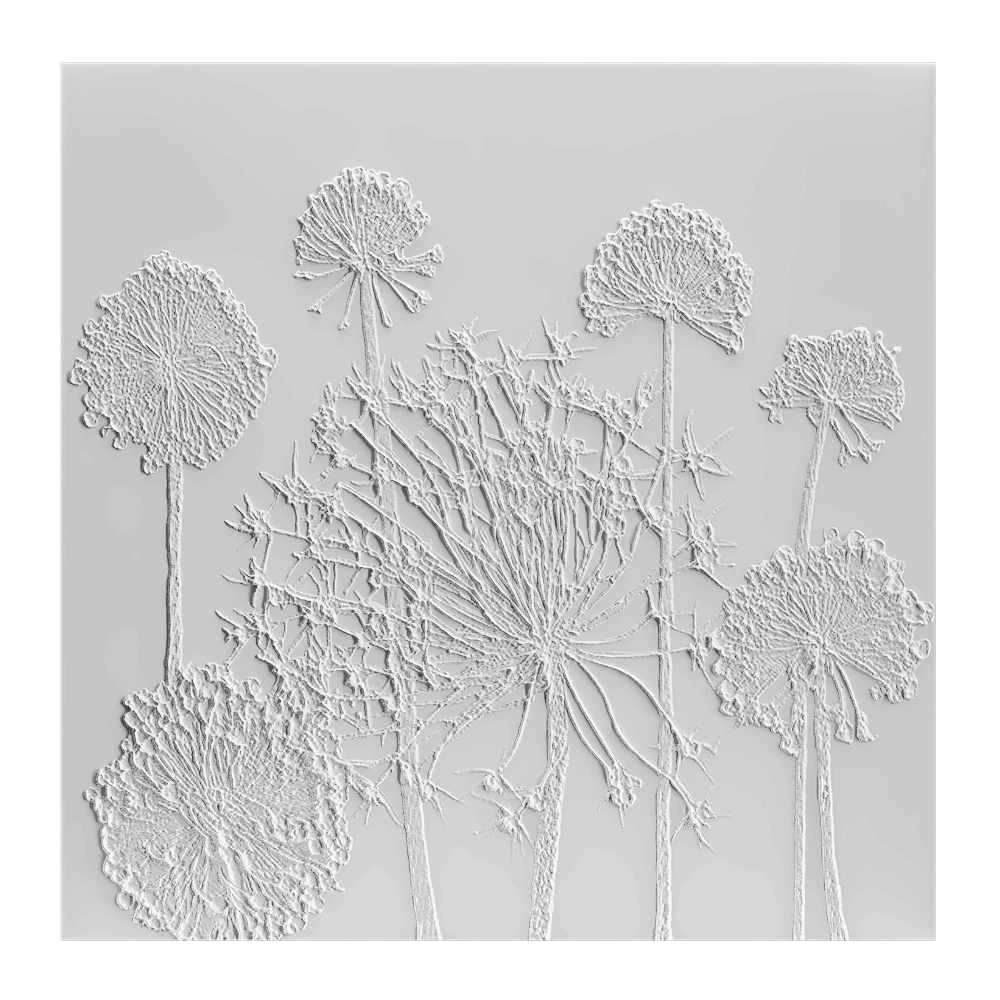 Wall deco – DANDELIONS B-26 3D Model