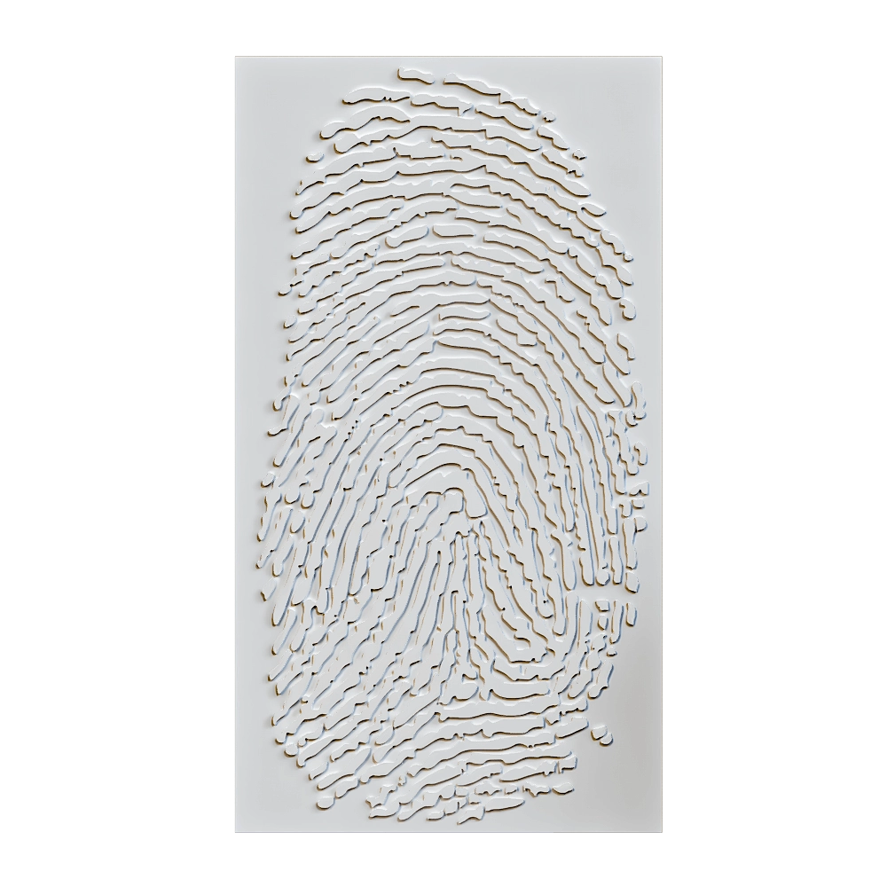 Wall deco – FINGERPRINT B-22 3D Model