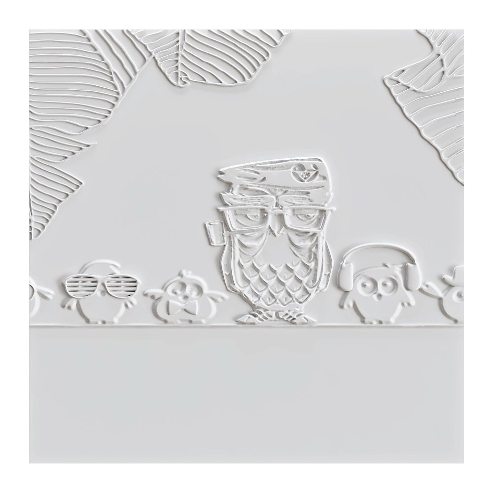 Wall deco – OWLS B-43 3D Model