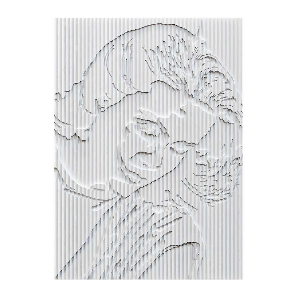 Wall deco – PORTRAIT B-34 3D Model