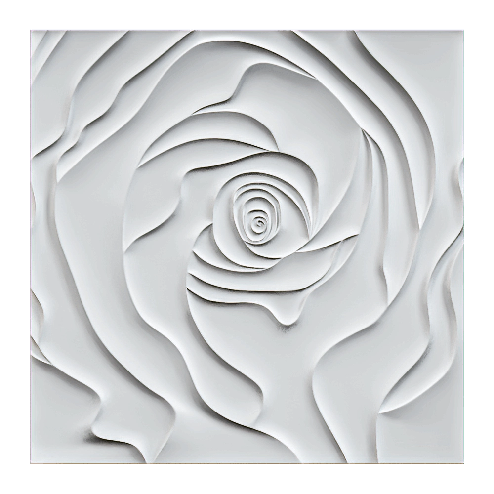 Wall deco – ROSE B-01 3D Model