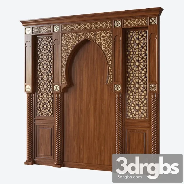 Wall Decor 005 Arabic Arc 3D Model Download