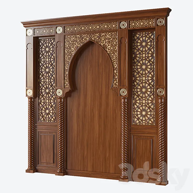 Wall decor 005. Arabic arc 3DModel Wall decor 005. Arabic arc 3DModel
