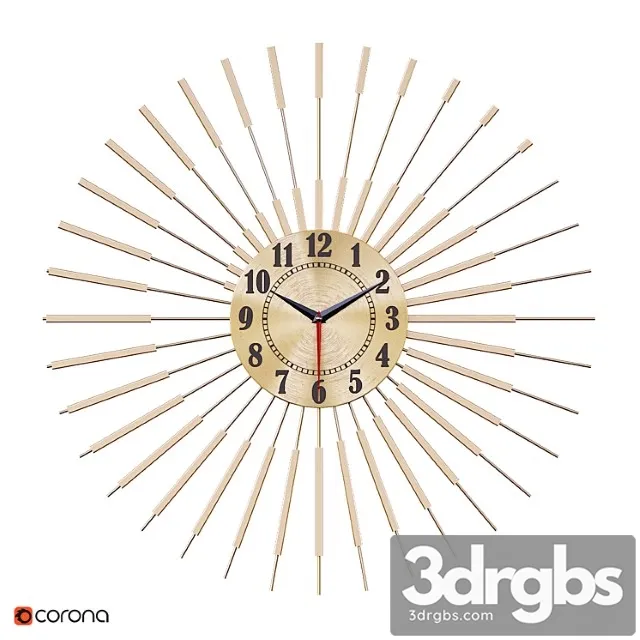 Wall Decor Clock 3D Model Download