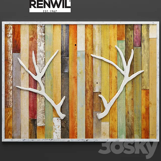 Wall decor DEER LODGE. wall decor. plank panels. wooden decor. boards. wooden wall. panel. slats. picture. antlers 3DModel Wall decor DEER LODGE. wall decor. plank panels. wooden decor. boards. wooden wall. panel. slats. picture. antlers 3DModel