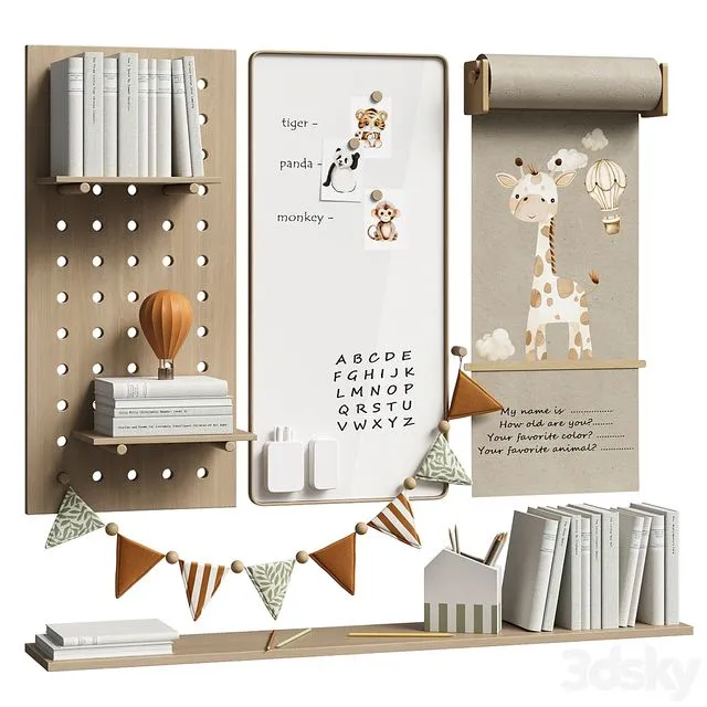 Wall decor for children’s room 3D Model
