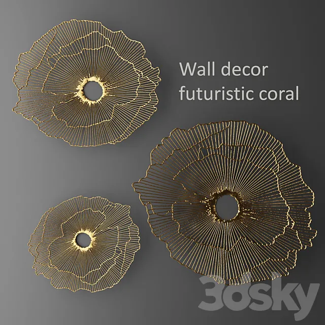 Wall decor futuristic coral. Panel. Gold. wall decor. panel. mirror. luxury. metal decor. loft. coral. sculpture. art. lattice. wall decor 3DModel Wall decor futuristic coral. Panel. Gold. wall decor. panel. mirror. luxury. metal decor. loft. coral. sculpture. art. lattice. wall decor 3DModel