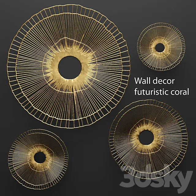 Wall decor futuristic coral. Panel. wall decor. art. metal. luxury. gold. abstraction. flowers. panels. round. discs. sun. loft. coral. sculpture. art. lattice. wall decor 3DModel Wall decor futuristic coral. Panel. wall decor. art. metal. luxury. gold. abstraction. flowers. panels. round. discs. sun. loft. coral. sculpture. art. lattice. wall decor 3DModel