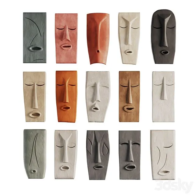 Wall Decor Mask 3D Model