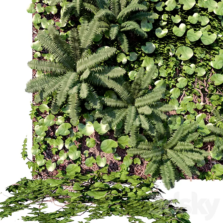 Wall decor panel Vertical Garden 3D Model Wall decor panel Vertical Garden 3D Model