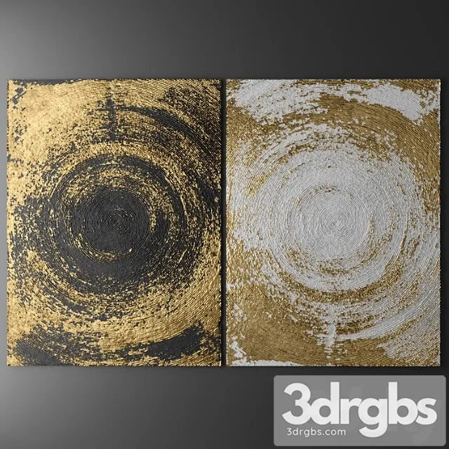 Wall Decor Picture Gold Luxury Lukhuri 3D Model Download