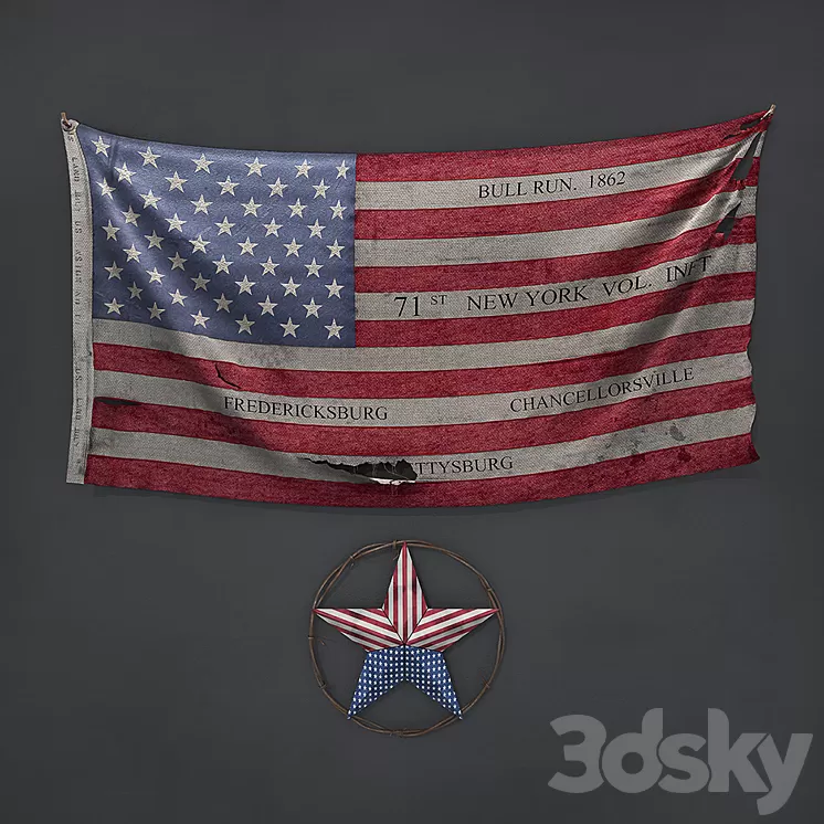 Wall decor "Pieces of History" 3D Model Wall decor "Pieces of History" 3D Model