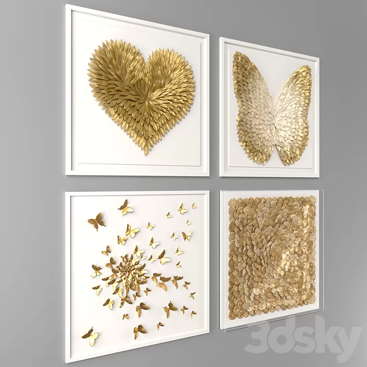 Wall decor Restoration Hardware 3D Model