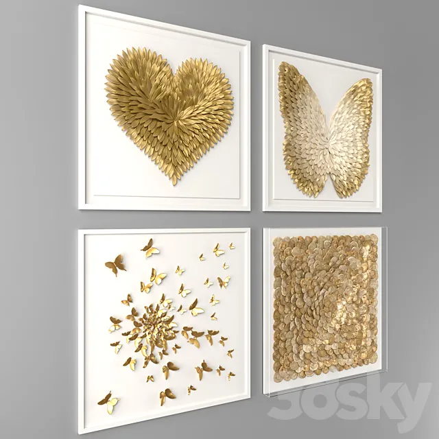 Wall decor Restoration Hardware 3DModel