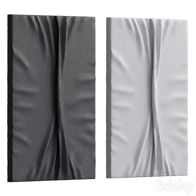 Wall decor with 2 materials 3D Model