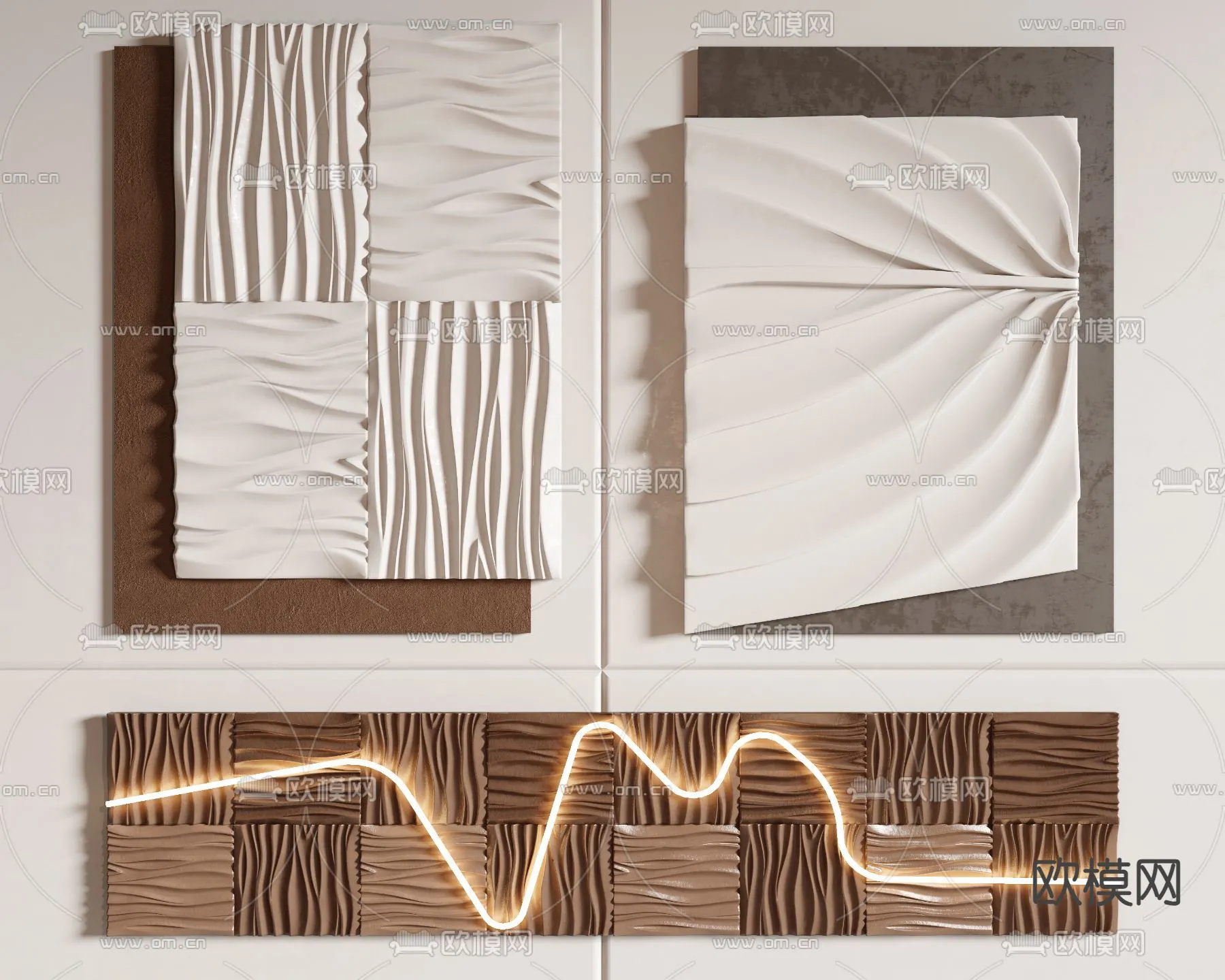 Wall Decoration 3D Models – Decor Sets – 007 – VRAY Render Wall Decoration 3D Models – Decor Sets – 007 – VRAY Render