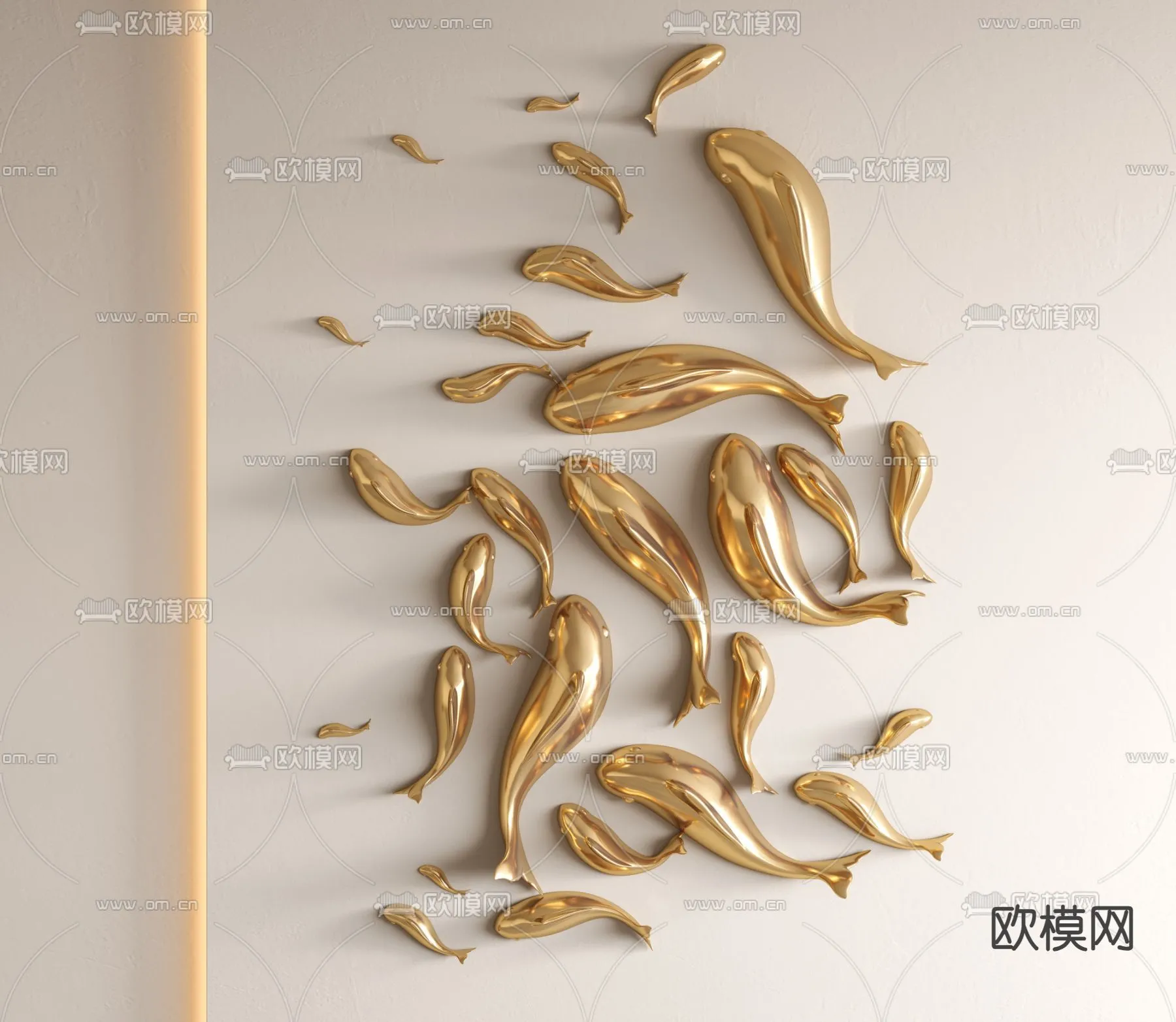 Wall Decoration 3D Models – Decor Sets – 008 – CORONA Render Wall Decoration 3D Models – Decor Sets – 008 – CORONA Render