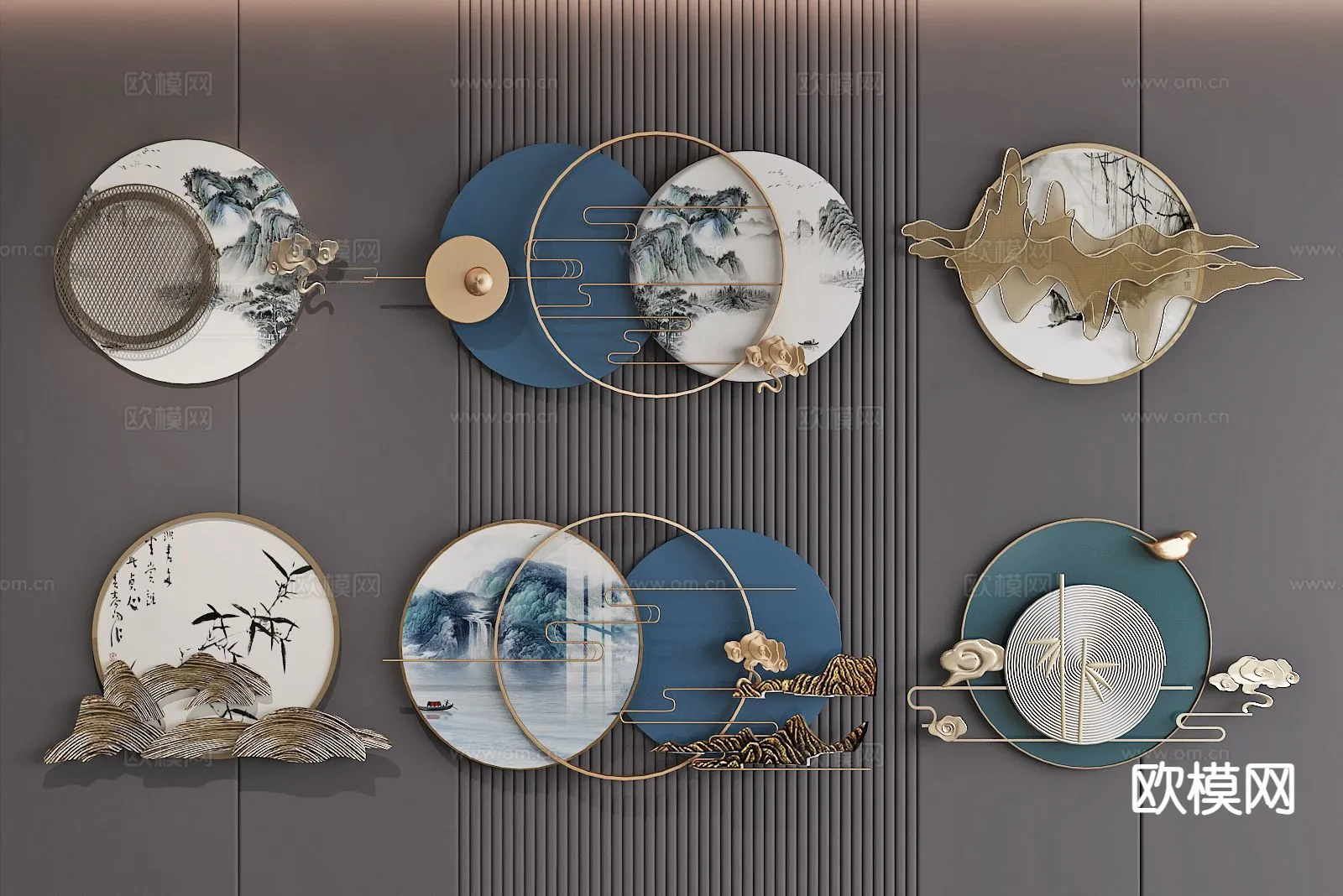 Wall Decoration 3D Models – Decor Sets – 016 – VRAY Render Wall Decoration 3D Models – Decor Sets – 016 – VRAY Render